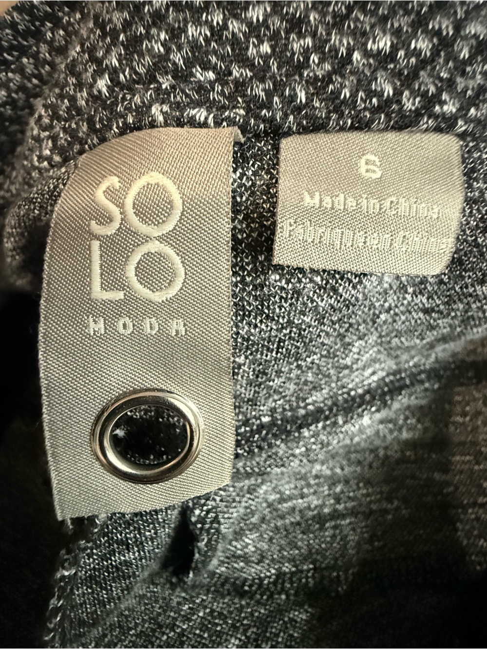 Modo SoLo by We3 Gray Textured Ankle Pants Career Office Stretch Size 6 - Picture 11 of 13